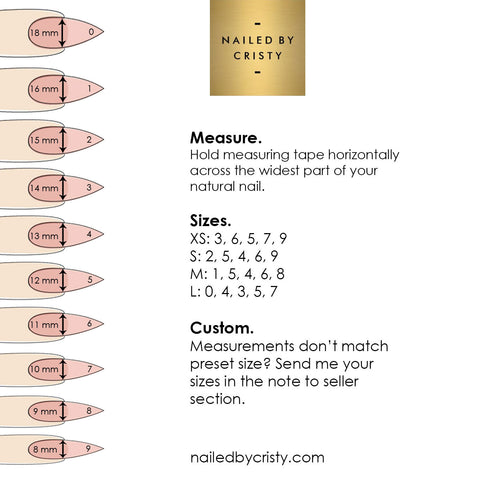 Fingernail Length Chart