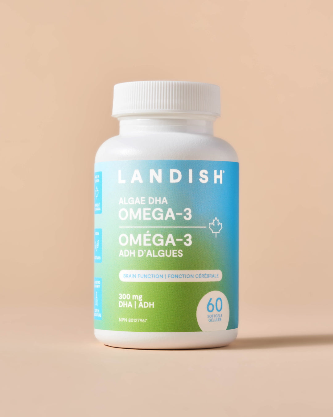 Omega-3 Algae DHA Softgels - Landish product image