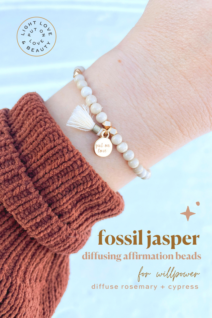 fossil jasper diffusing beads