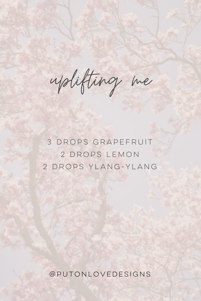 Uplifting essential oil blend. 