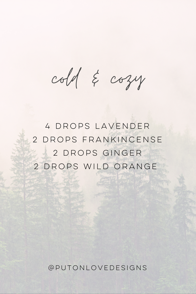 Cold & Cozy Essential Oil diffuser blend for fall