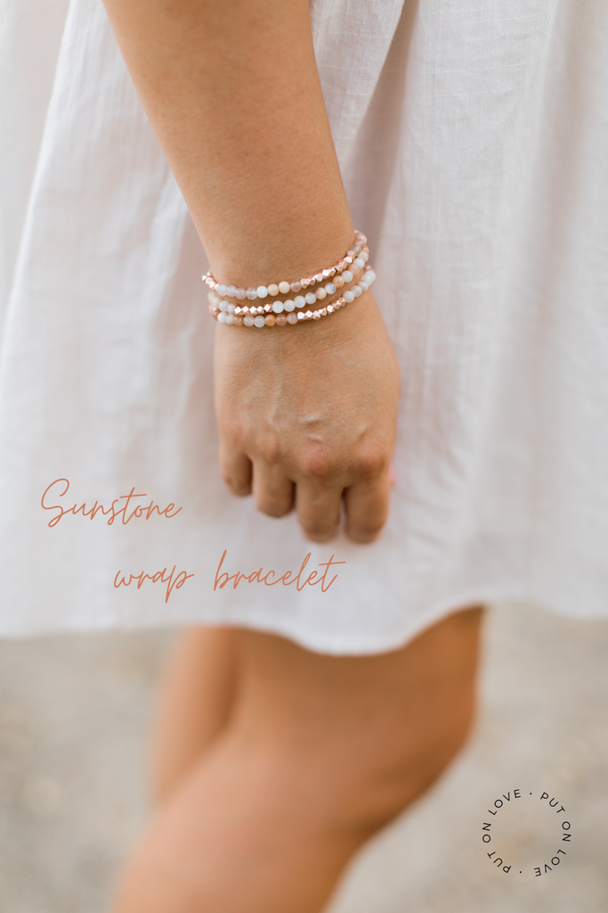 sunstone wrap bracelet 