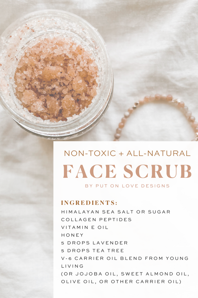 Easy all natural non-toxic facial scrub