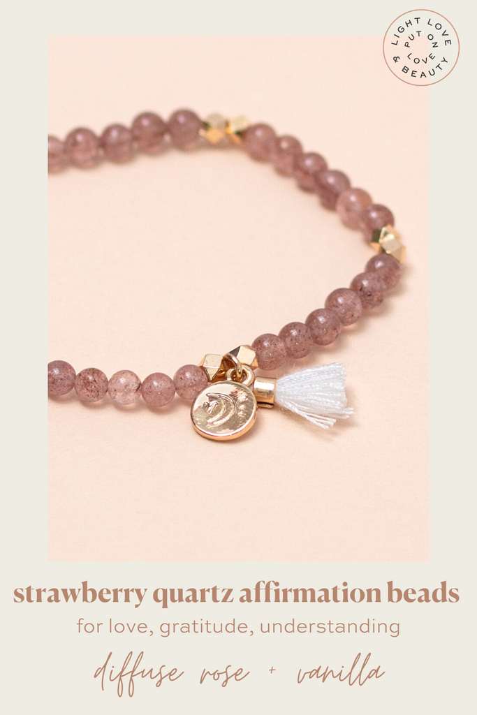 Strawberry Quartz Diffuser Bracelet