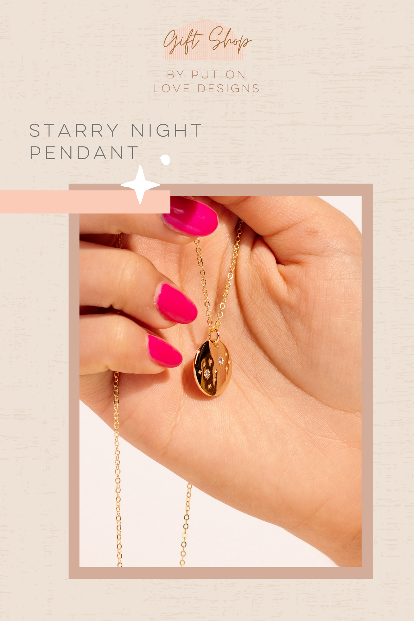starry night essential oil diffusing necklace