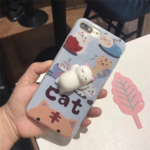 3D Cute Soft Silicone Cat Phone Case – Bazaaro