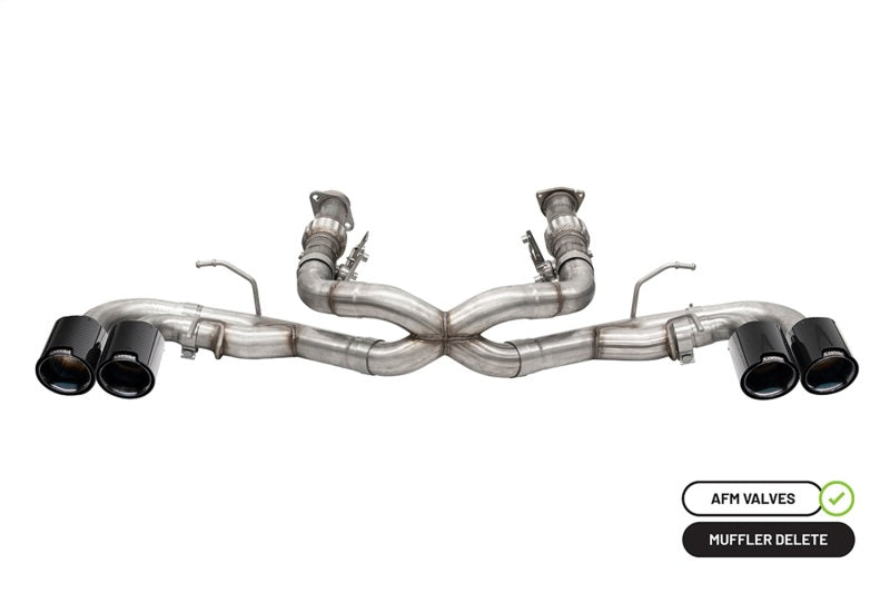 Corsa 20-25 Chevrolet Corvette C8 RWD 3in Xtreme Cat-Back Exhaust w/4.5in Carbon Fiber BlackPVD Tip
