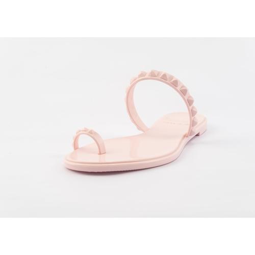 baby pink flip flops