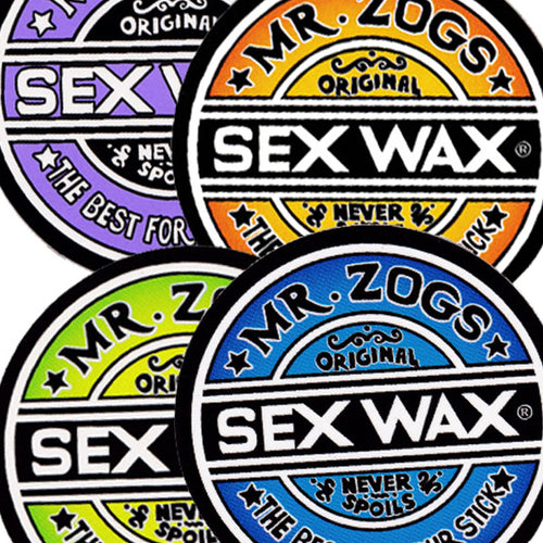 Sex Wax Classic Logo Stickers - 10 Blue