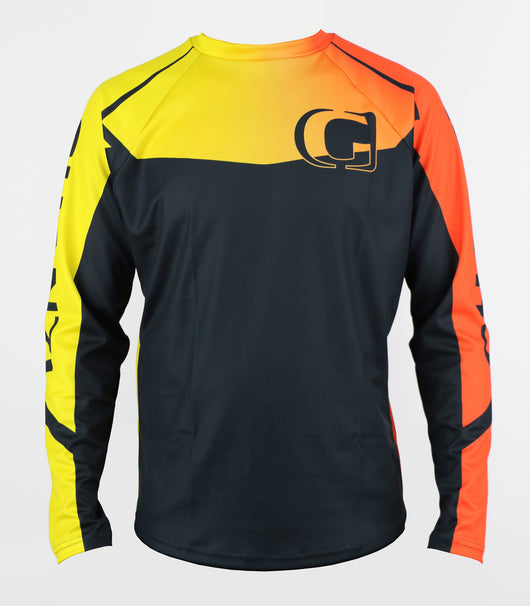 orange and black jersey