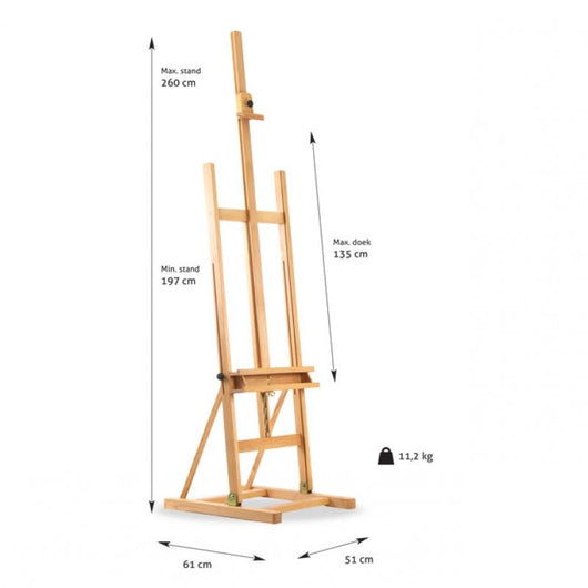 Studio H Frame Easel Napoli Art Academy Direct