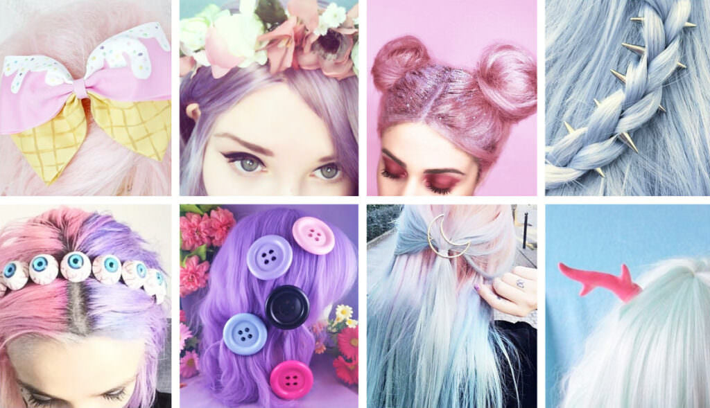 Accessoires pour Cheveux Pastel Goth itGirl Shop / Vêtements Esthétiques / Mode Coréenne / Style EGirl