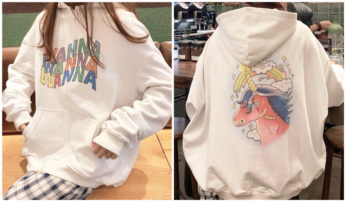 Top 11 Aesthetic Hoodies Oversized Wanna Wanna Unicorn Hoodie itGirl Shop Blog