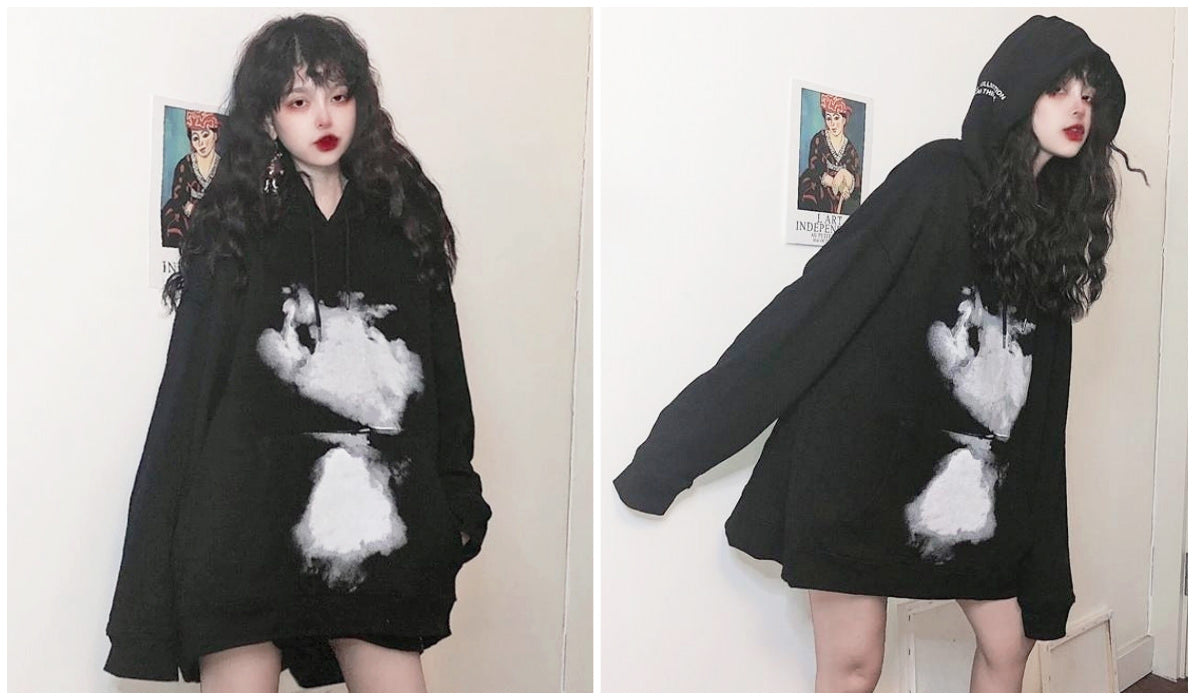 Top 11 Aesthetic Hoodies Soft Grunge Oversized Hooded Sweatshirt itGirl Shop Blog