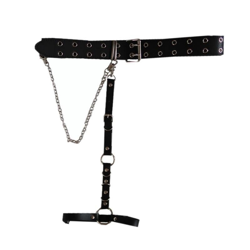 Itgirl Shop Aesthetic Clothing Goth Aesthetic Black Garter Strap 9207