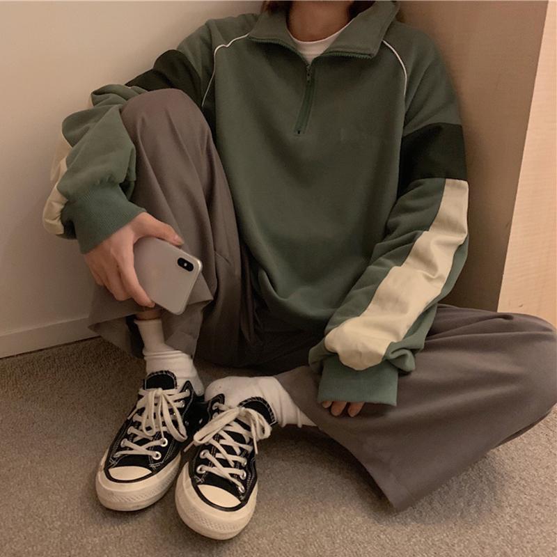 itGirl Shop | OVERSIZED 90s SOLID COLORS COMFY SWEATSHIRT