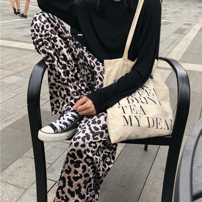 itGirl Shop - Aesthetic Clothing -Retro Leopard Print Straight Comfy