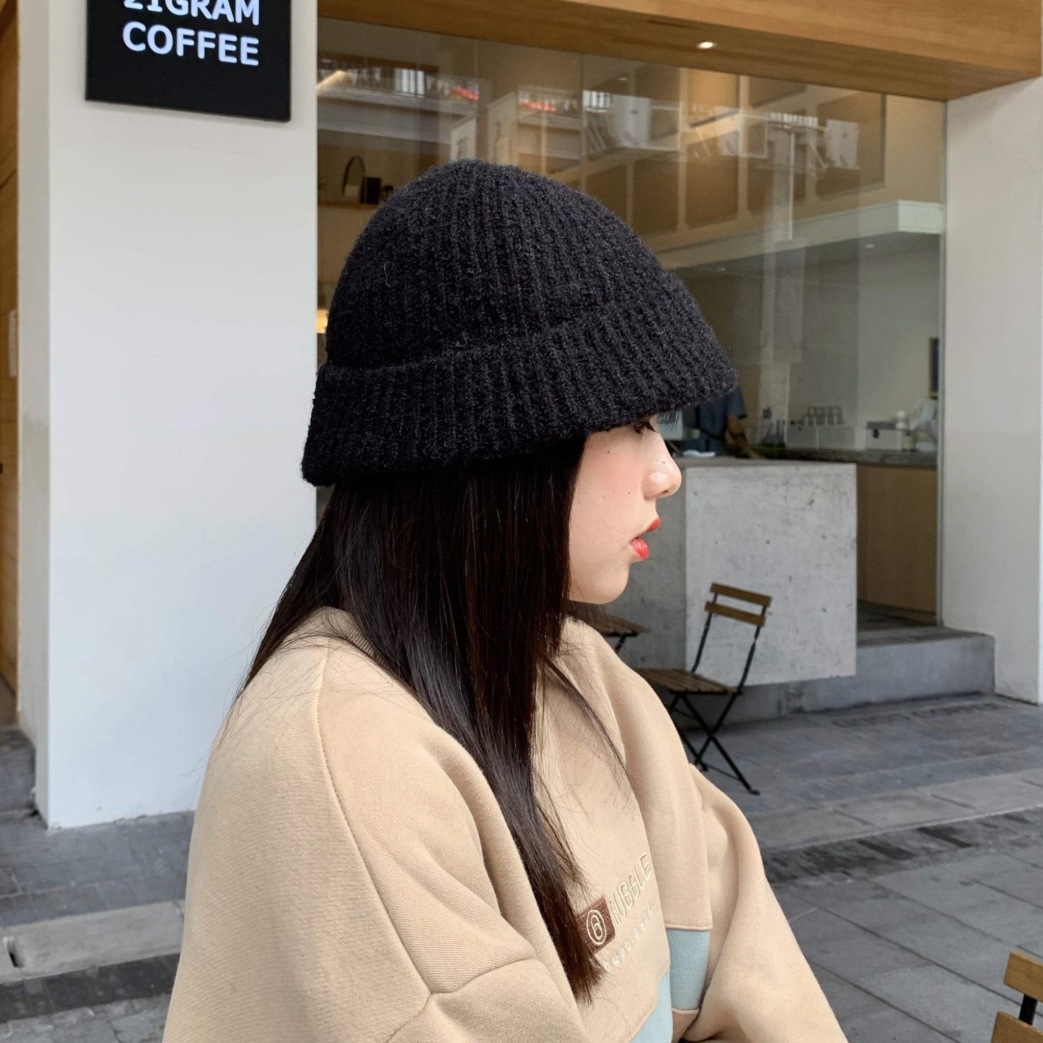 itGirl Shop - Aesthetic Clothing -Soft Mohair Knit Bucket Hat