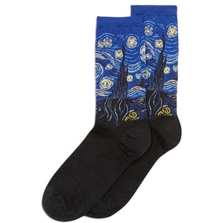 itGirl Shop - Aesthetic Clothing -Starry Night Van Gogh Socks