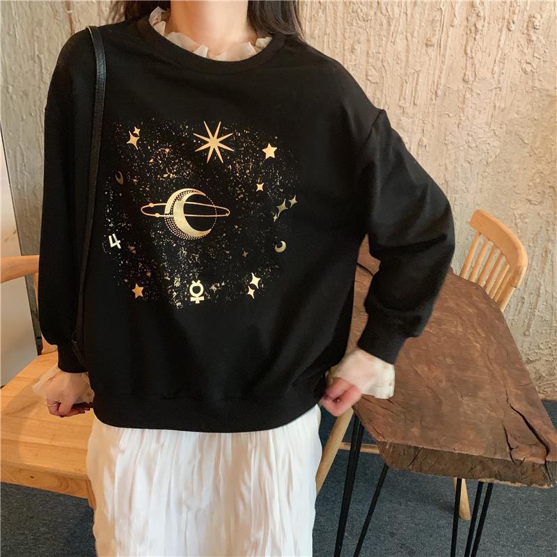 itGirl Shop - Aesthetic Clothing -Stars And Planet Golden Aesthetic