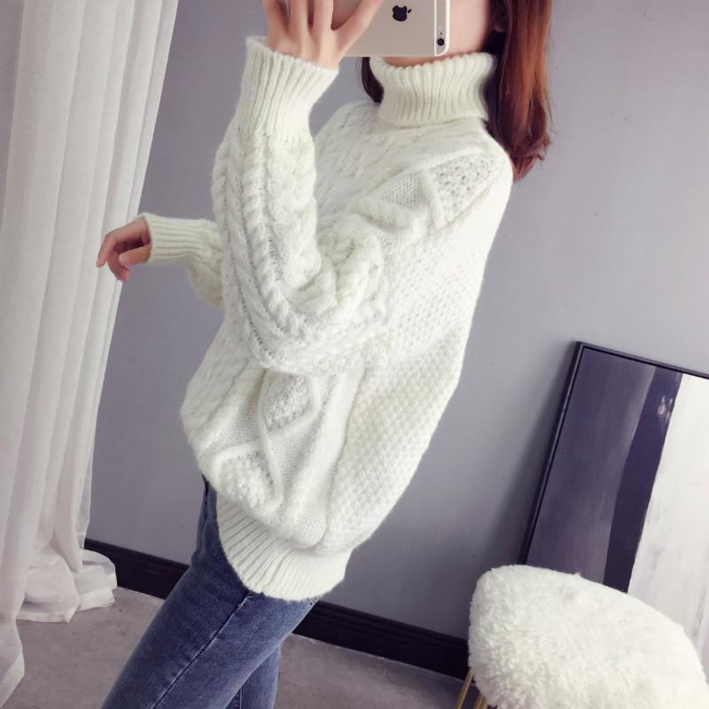 itGirl Shop - Aesthetic Clothing -Thick Braids High Neck Knit Warm