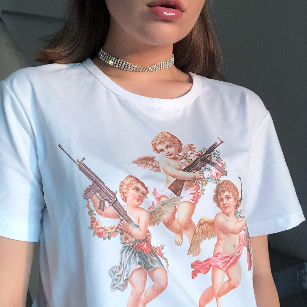 aesthetic angel t shirt