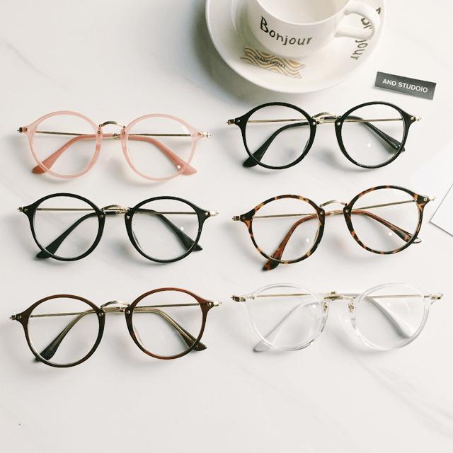 itGirl Shop | ROUND CLEAR AESTHETIC GLASSES