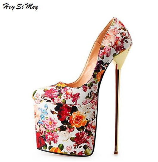 2018 New Women Shoes Drag Queen Cd Size 40 50 High 22cm High End