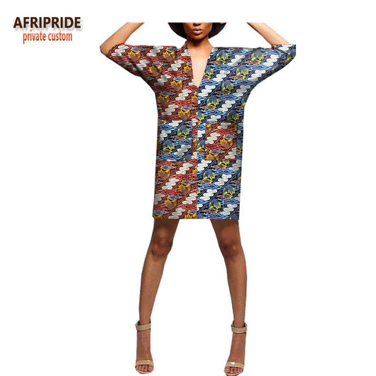 african print shirt dress