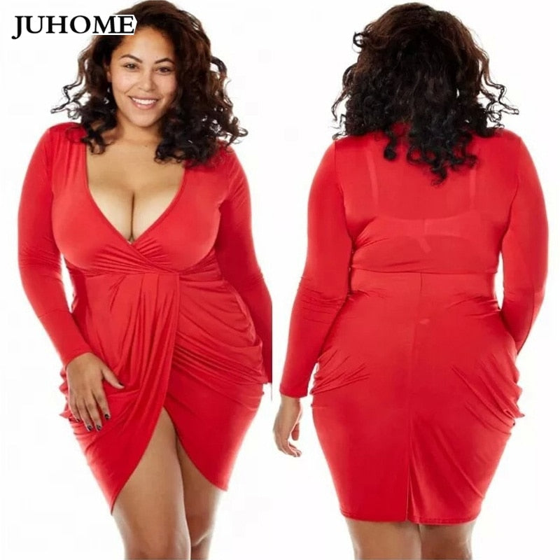 red dresses for plus size women
