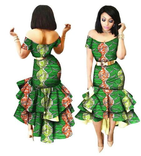 green traditional dresses