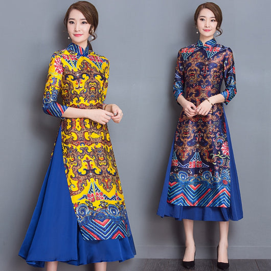 Áo dài Ao-Dai-Japanese-Japanese-Direct-Selling-Cotton-Women-Ao-Dai-Yukata-2018-New-Winter-High-end_530x