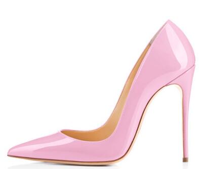 pointed pink heels