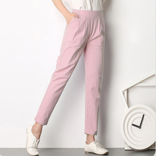 thin linen trousers