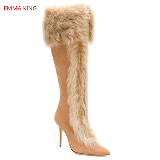 luxury fur boots