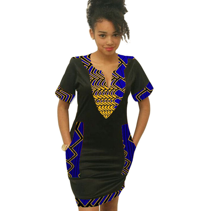 Fashion african dress new short sleeve nice style design women dashiki ...