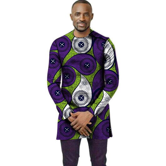 African Mens O-neck african t-shirt men fashion african print dashiki ...