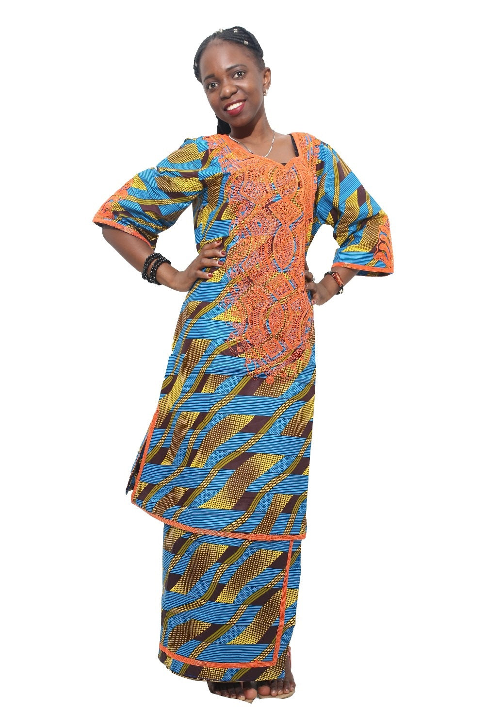 African Ankara Top and wrapper Skirt set, Ankara Wrapper Skirt Set,Ski ...