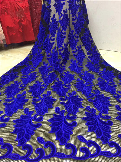 blue lace material