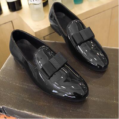 black slip on shoes with bow