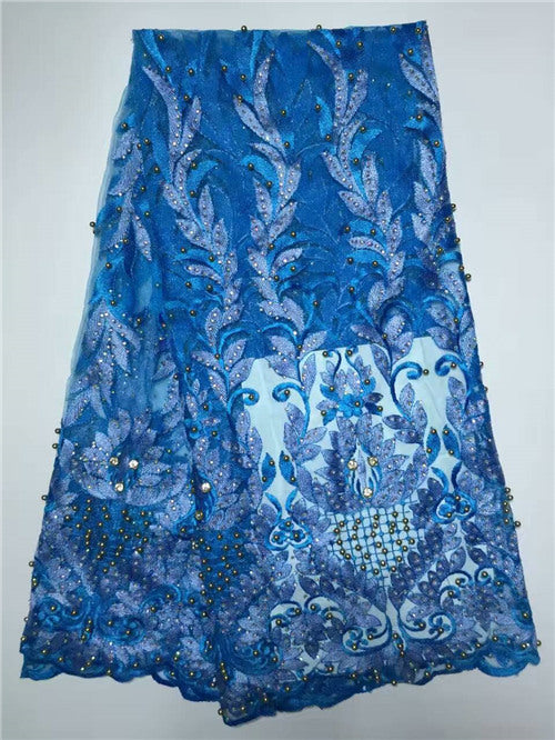 Newest design Nigerian Laces Fabric For wedding dress Peach African Fr ...