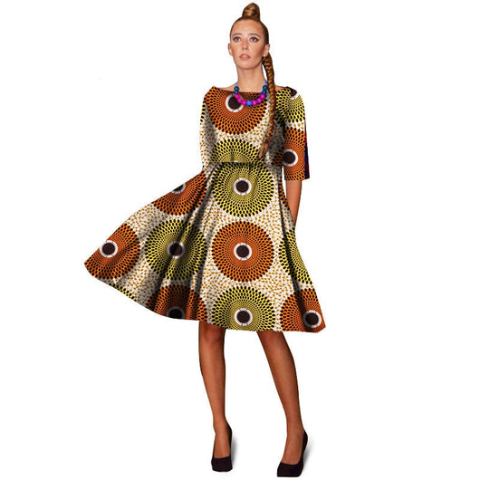 knee length ankara dresses