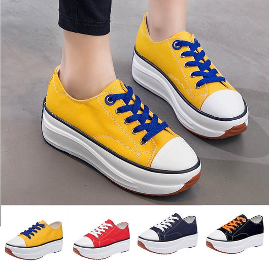 canvas tie shoes