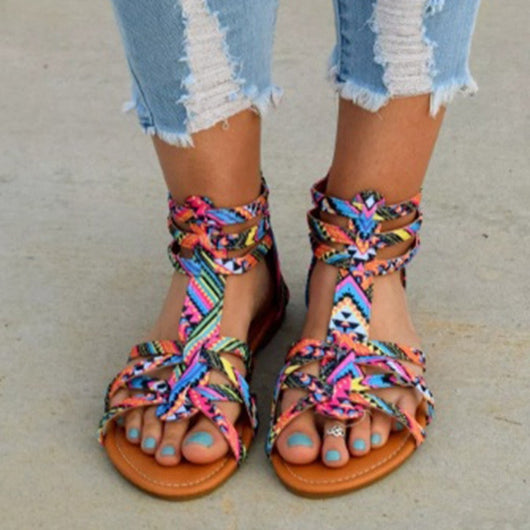 colorful summer shoes