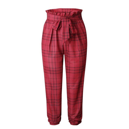 tartan joggers womens