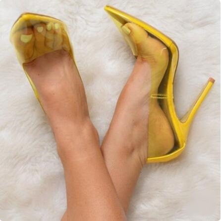 yellow wedding shoes for bride