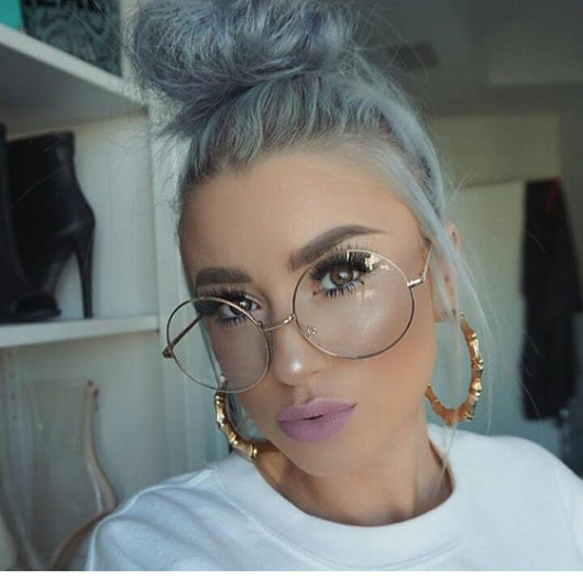 large frame clear glasses