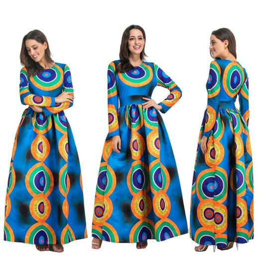 Dashiki African Dresses For Women, African Ankara Bazin Print Dress,Af ...