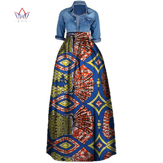 African Print Summer Skirt For Women Plus Size Dashiki African