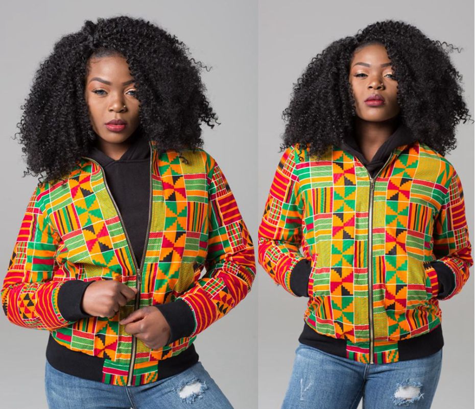 african print sweater